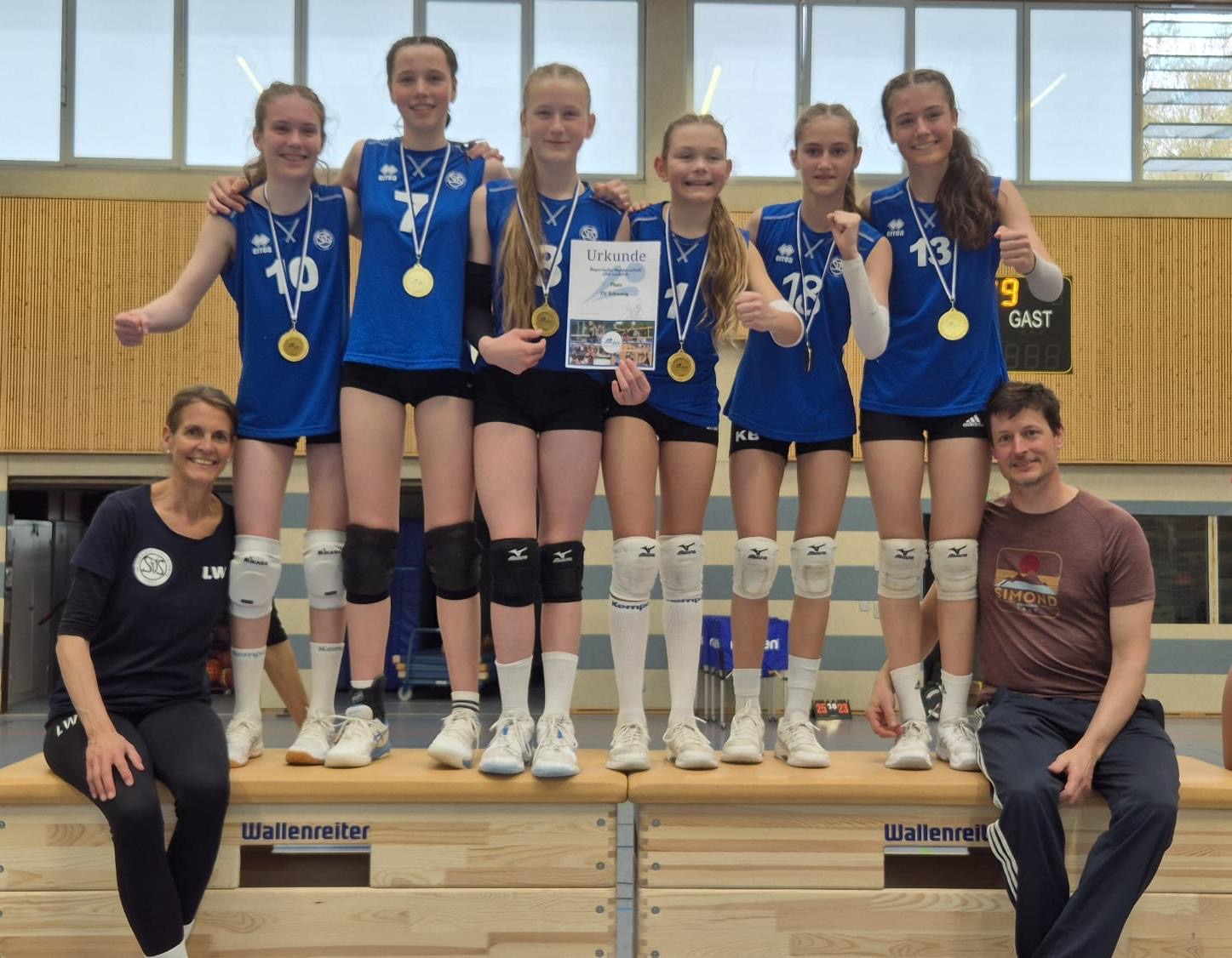 U14-Mädchen des SVS sind Bayerischer Meister
